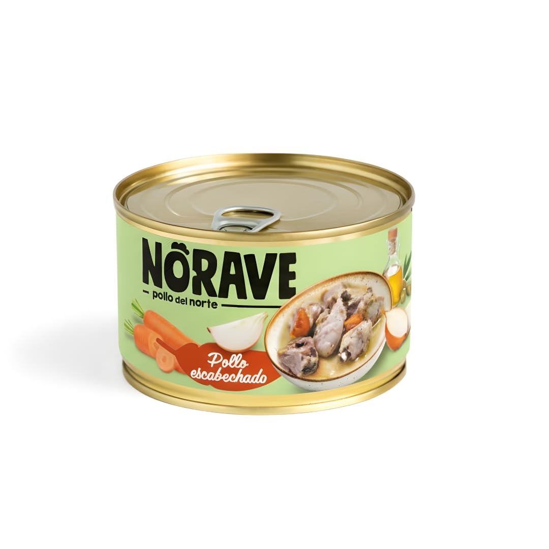 Norave Lata de Pollo Escabechado - Pack 7ud x 400gr