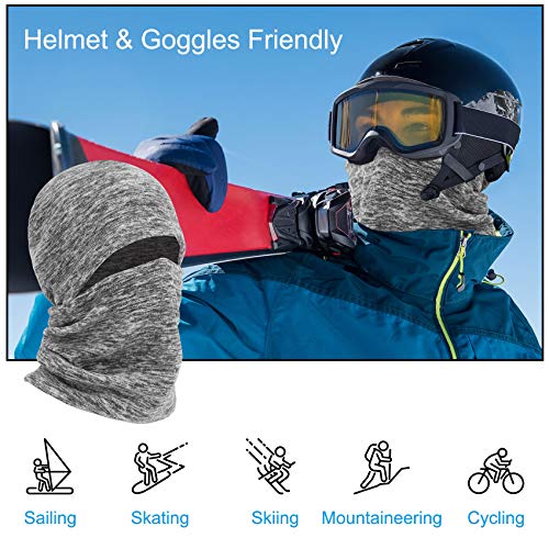 Mysuntown Balaclava Face Mask, Balaclava Ski Mask, Uv Protector Pooh Shiesty Mask, Motorcycle Cycling Balaclava Women, Full Face Cover Neck Scarf For Men (Grey) #TOP5