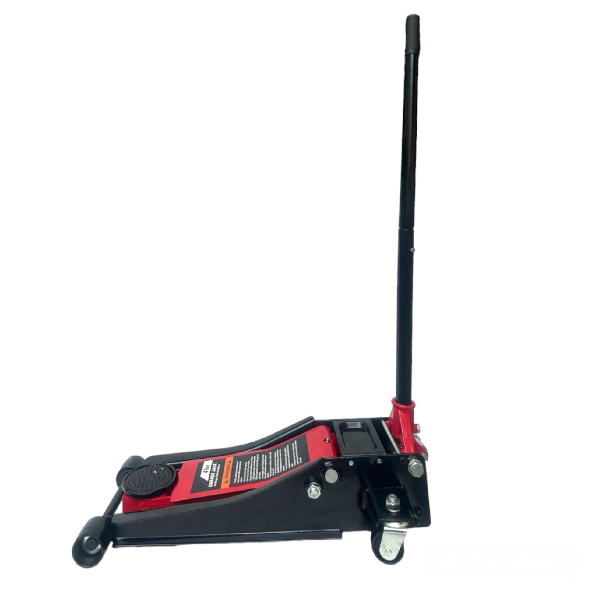 Crick Sollevatore Auto Martinetto Idraulico 4 Tonnellate Cric 4 Ton Professionale per Auto Assetto Basso Ribassato e ruote bidirezionali a cuscinetto per veicoli, auto alzata doppio pistone