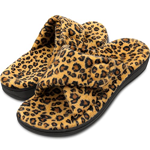 Women's Orthotic Arch Support Slipper with Soft Memory Foam, Adjustable