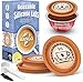 AANQQ Tapas reutilizables para cápsulas Nespresso Vertuo, 3 tapas de silicona de grado alimenticio para cualquier tamaño de cápsula Vertuo reutilizable Nespresso Vertuo Pod recargable (3 tapas de