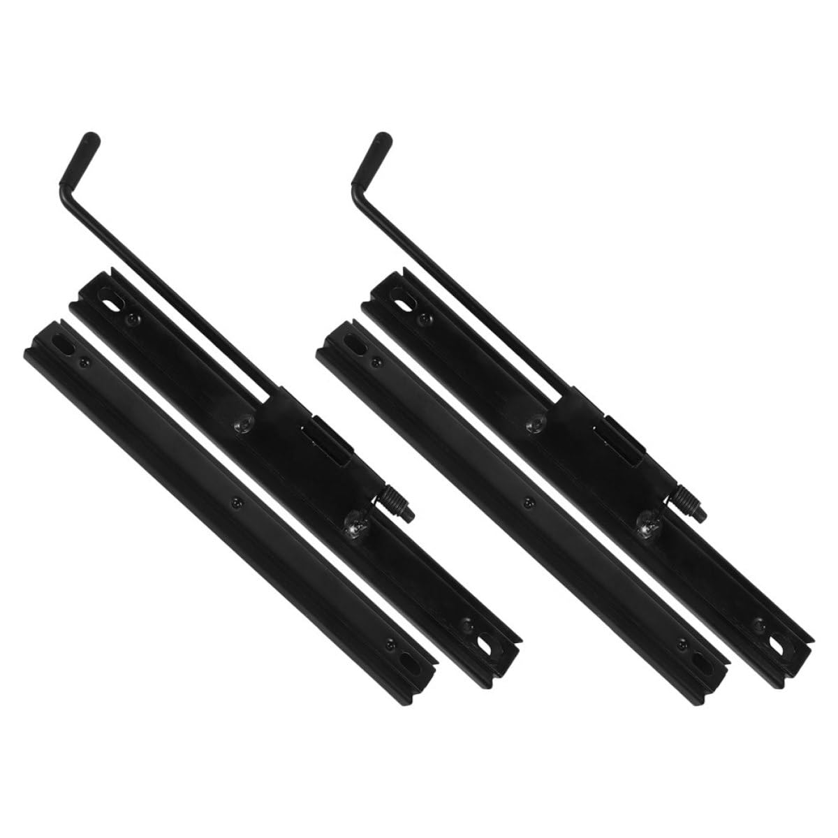 Kit de 2 Pares de Soportes Deslizantes Ajustables para Asiento de Coche y Utv, Rieles de Hierro Resistentes para Reparación y Montaje en Vehículo