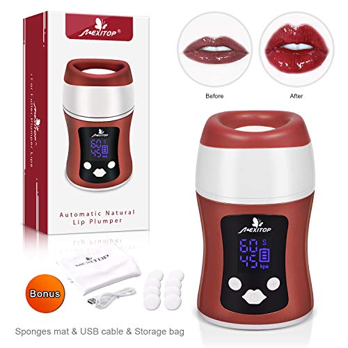 Natural Automatic Lip Plumper - Lip Enhancer Really Work Give Fuller Lips Without Lip Fillers Lips Makeup Best Gift for Women Wife/Girl/Girlfriend