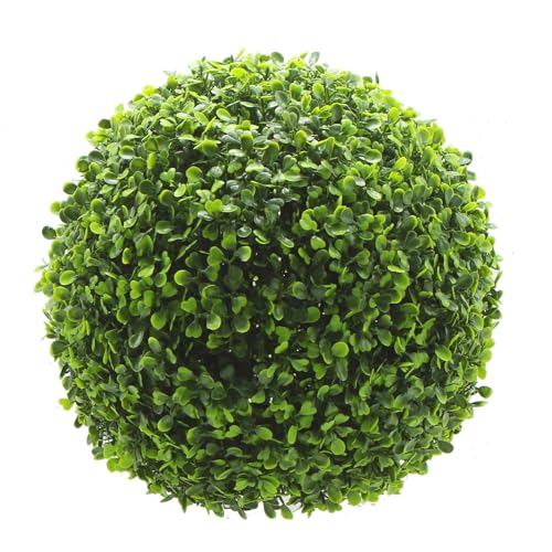 BONERVA Pack 2 Bolas BOJ Artificial Grande Arbusto Artificial para decoración y paisajismo | 36 cm diámetro | Bola Boj diseño estético para Decorar hogar o jardín