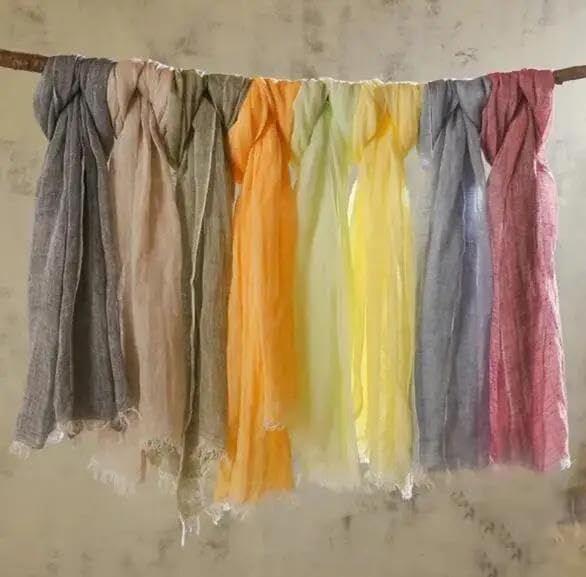 Womens Cotton Linen Scarf Plain Solid Color Large Winter Wrap Muslim Hijab