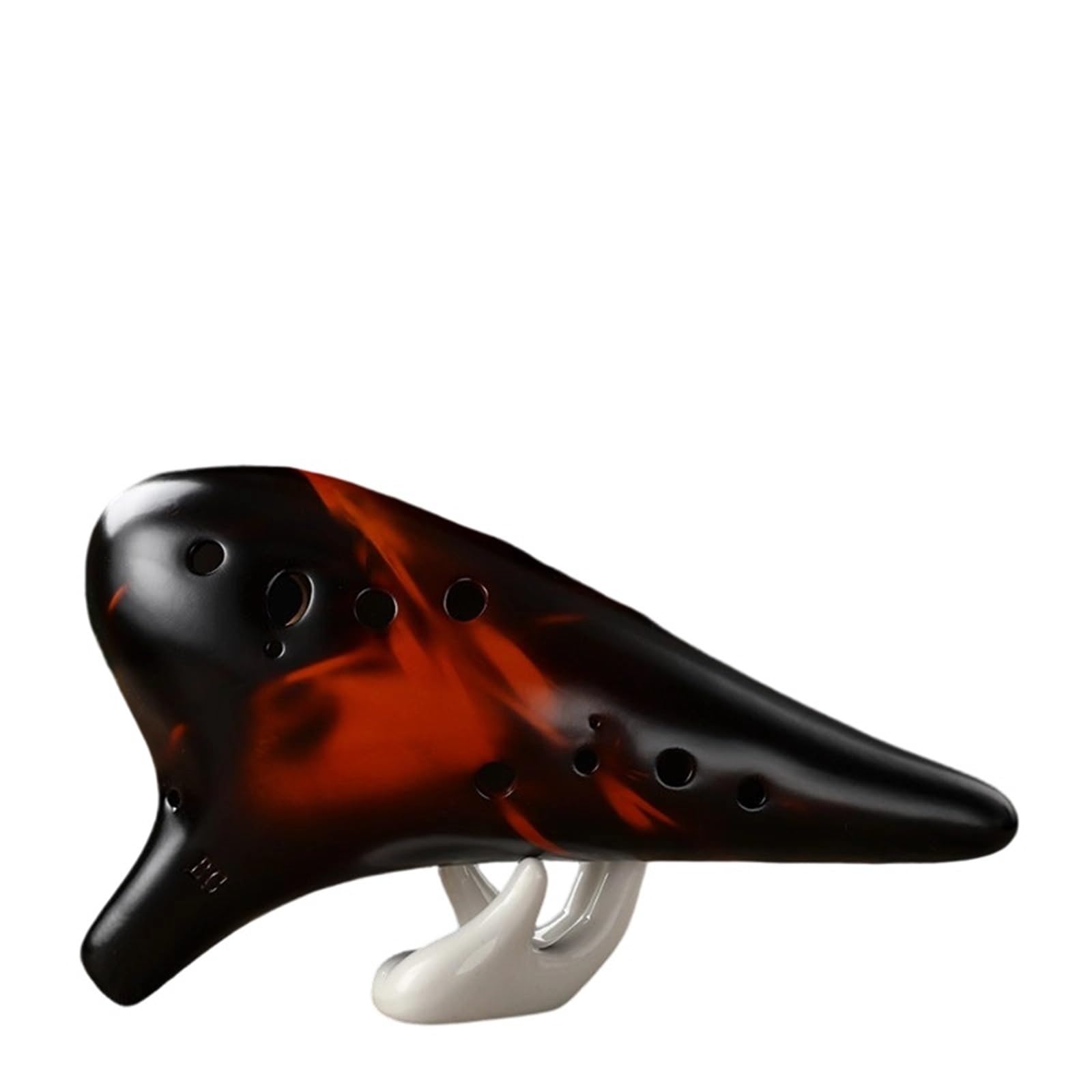 Ocarina Ocarina Professionale 12BC Per Basso A 12 Fori In Do Maggiore Con Accessori Didattici Completi(Amber BC professional style)