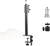 Camera Desk Mount Table Stand - Height & Angle Adjustable Light Stand 360° Rotation, Lightweight Aluminum for Live Streaming, Video Conferencing | Ideal for Content Creators, Photographers