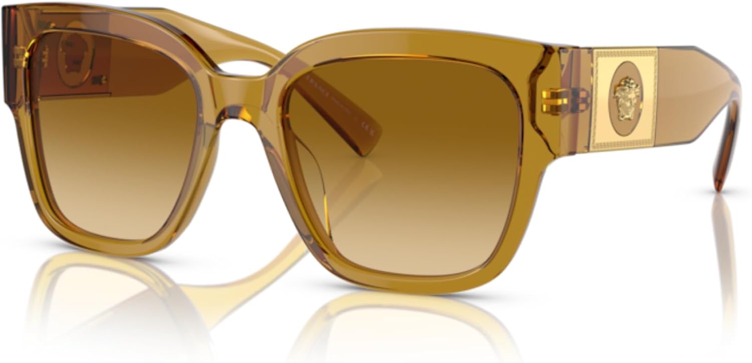 Versace VE4437U Square Sunglasses for Women +BUNDLE with ACCESSORY EYEWEAR KIT