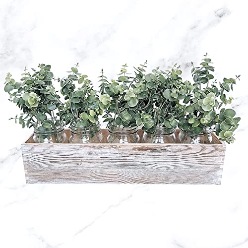 Winlyn 12 Pcs Mixed Eucalyptus Leaves Stems Bulk Artificial Eucalyptus Leaves Branches Grey Green Eucalyptus Stems For Vase Bouquet Wreath Floral Arrangement Wedding Season Holiday Greenery Home Decor #TOP7
