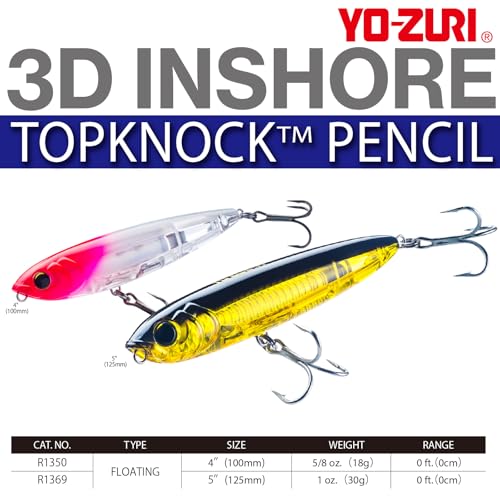 Crayon 3D Inshore TOPKNOCK F 100 mm Violet stickbait mer de surface - 3