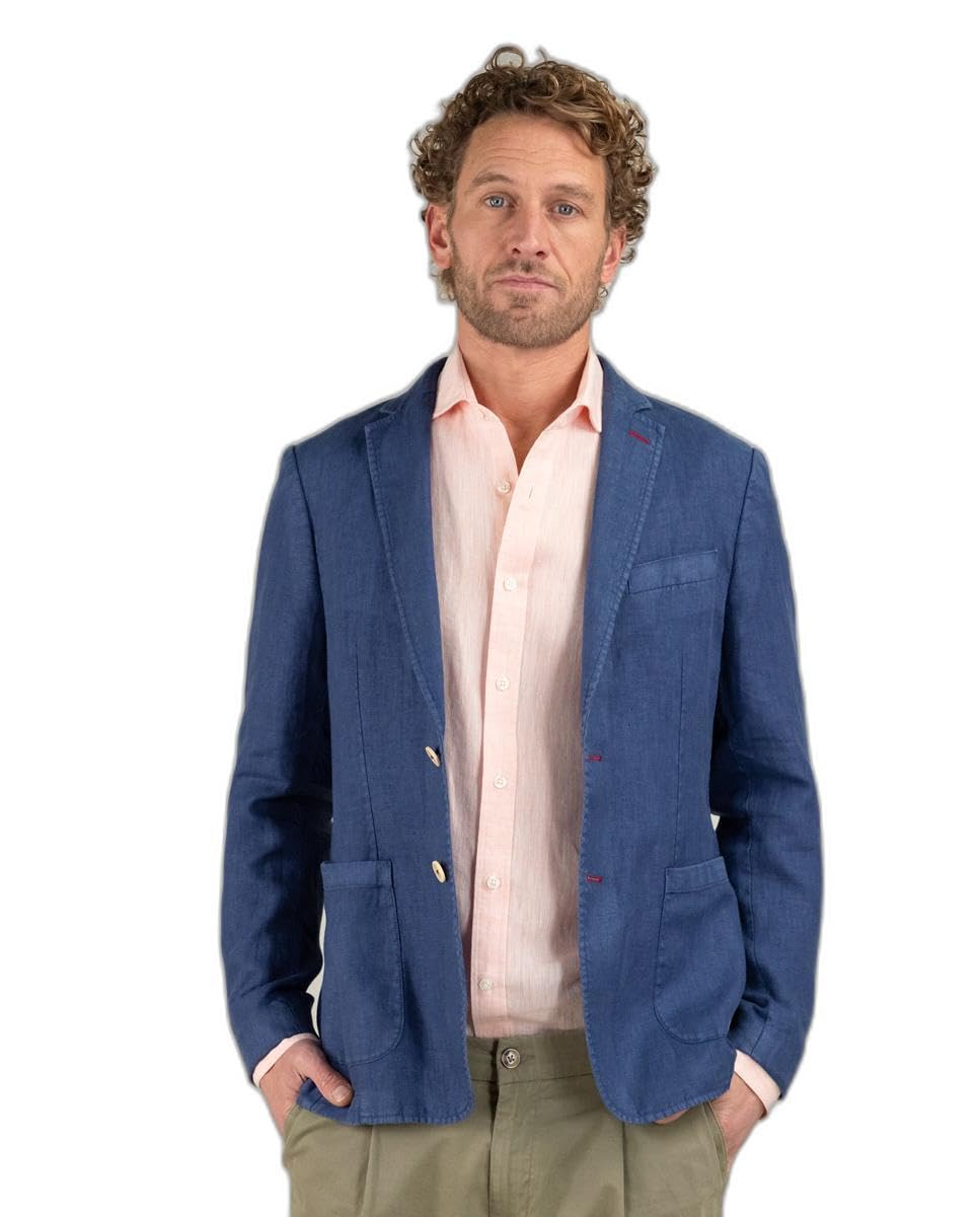 El Ganso Americana Lino Garment Dyed Marino