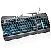 Produktbild Klim - Hybrid Halbmechanische QWERTY Italy  Metallstruktur  Gamer Gaming-Tastatur für Videospiele PC PS4 Windows Mac