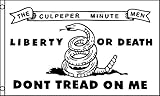 AZ FLAG Culpeper Minutemen Don't Tread on me Flag 3' x 5' - Gadsden Flags 90 x 150 cm - Banner 3x5...