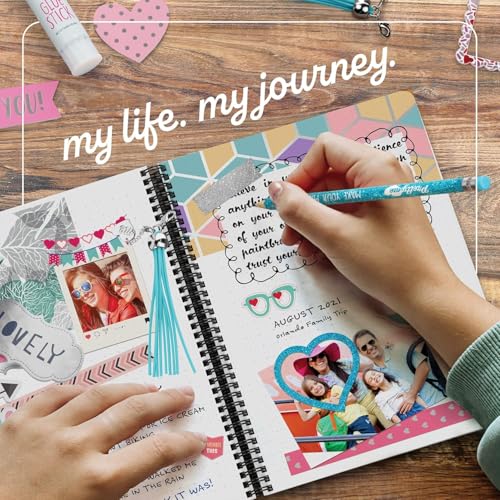 Image of DIY Journal Kit for Girls - DIY Journal Set for Tween & Teen Girls, Stationery Set, Scrapbook & Diary Supplies Set, Journaling Art Crafts Kit, Ideal Gifts for 8 9 10 11 12 13 14 Year Old Girl
