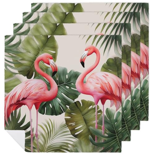 Servilletas de Tela Flamingo Palm Trees 4 Piezas miniatura 1