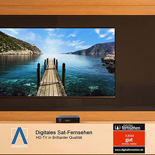 Anadol HD 666 HD Receiver mit PVR Aufnahmefunktion und Timeshift