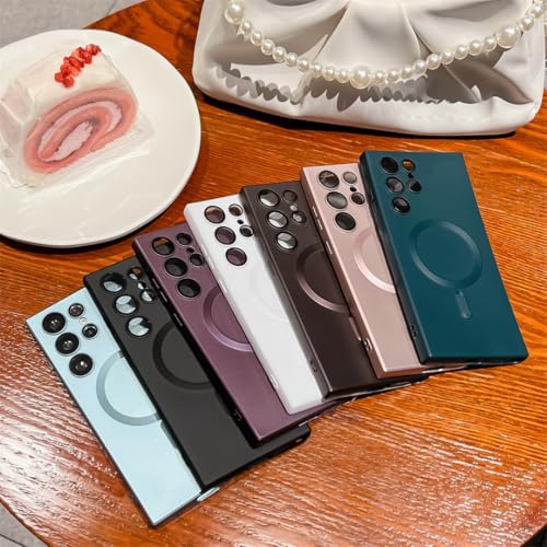 Coque Note 10 Plus aimantée en métal mat rose élégant - 7