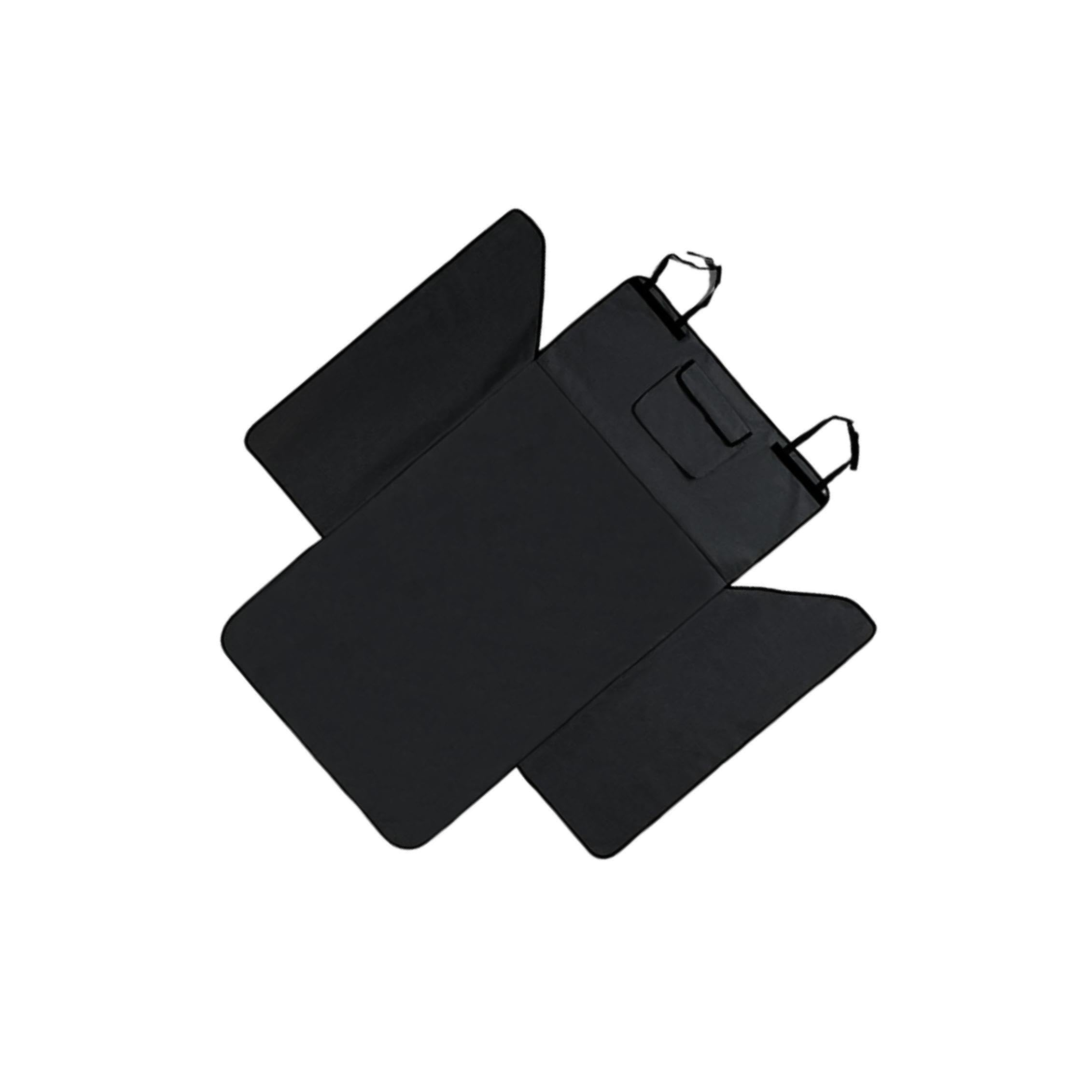 Alfombrilla para asiento de perro y maletero de coche negro de 175 x 105 cm