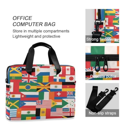 Maletín portátil con cierre para laptop 15.6 pulg miniatura 6