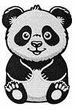 Panda Bear Iron On Patch – Wildlife Animal Applique for Jackets, Bags, Hats, Jeans and Crafts