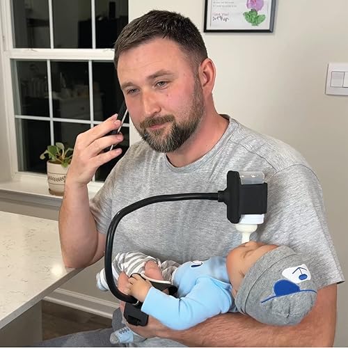 Baby Bottle Holder | for Parents Caregivers & Grandparents | Patent-Pending | Suitable for All Bottle Sizes | (Black)