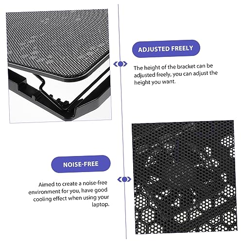 Base con ventiladores para laptop MERRYHAPY ajustable miniatura 3