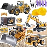 Mudstzer Excavator 2.4GHz Remote, 1:24 Scale RC Construction...