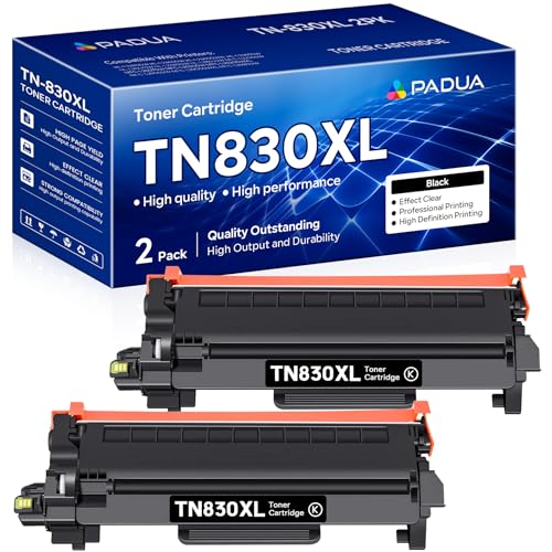 Image of TN830XL Toner Compatible TN-830XL TN830XL TN830 XL Black High Yield Toner Cartridge Replacement for Brother TN830XL DCP-L2640DW HL-L2405W HL-L2400D MFC-L2820DW HL-L2480DW Toner Printer (2 Pack)