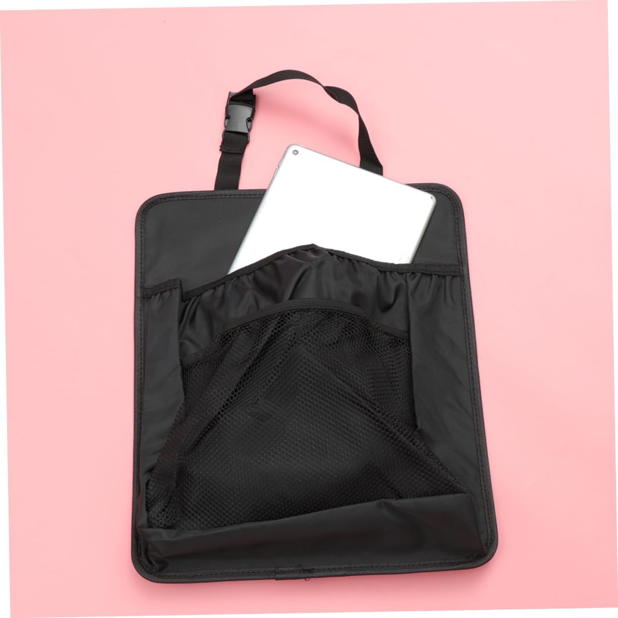 Mobestech Car Seat Back Organizer with Fastener Lightweight Storage Bag for Cell Phones Travel and