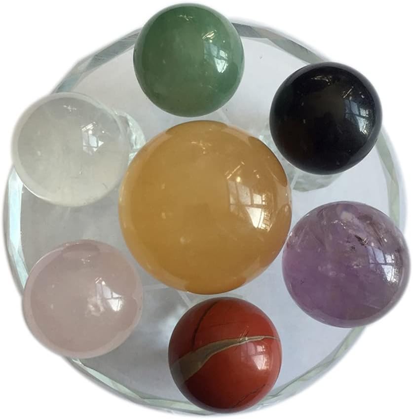 Crystal Stone Home Decor Natural Stones Crystal Balls Seven Star Array Pendulum