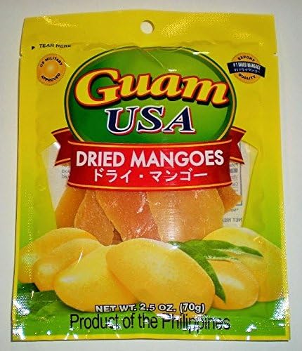 Delicious Cebu Philippine Ripe Dried Mangoes (70 grams) (2 Packs)