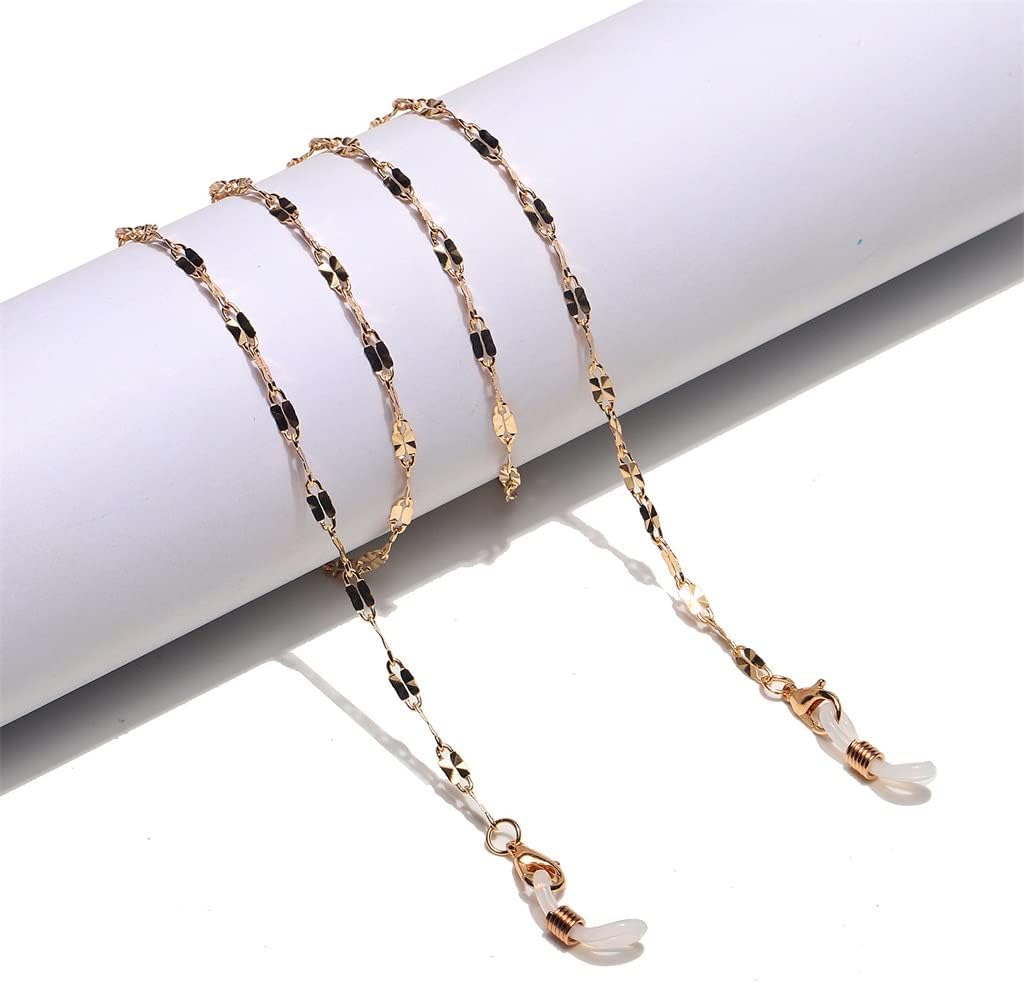 Fashionable and Easy to Lose Colour Gold Printed Lip Chain Eyeglass Cord Metal