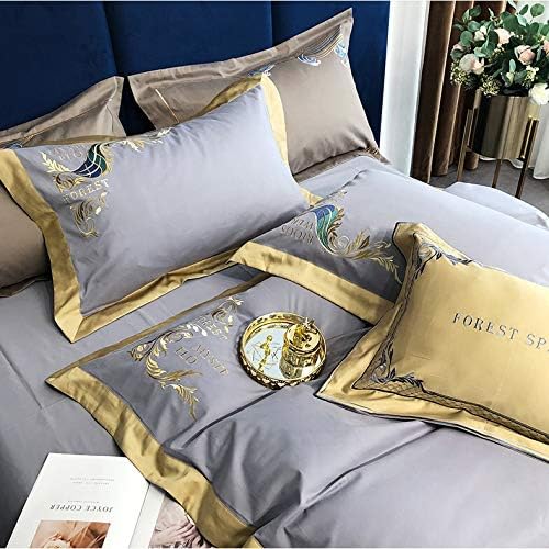 Miniatura 6 de HARUE Bed Sheet Set Bedding Set Elastic Sheet Geometry Bedspread Double King Size Pillowcases Duvet Cover Set (Size  1.8M)