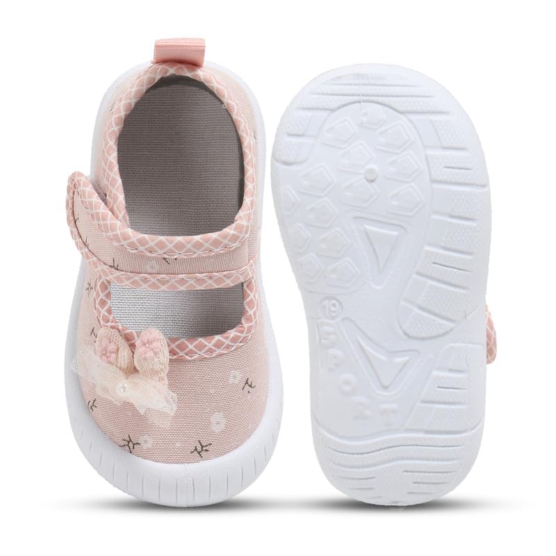 Unisex Canvas Sneaker for Kids Baby Anti Skid Walking Casual Shoes Booties Girls Boys Soft Rubber Sole Cute Sandlas Knitted Toddler Shoes-image-23