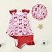 Baby Girls Two Piece Swimsuits Floral Print Cute Ruffle Beach Swimwear Bathing Suit for 0-4 Years