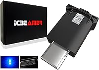 Vista 20 de ICBEAMER Luz nocturna en miniatura con interfaz USB, paquete de 1 unidad (verde) LED universal enchufable para interior del automóvil y atmósfera