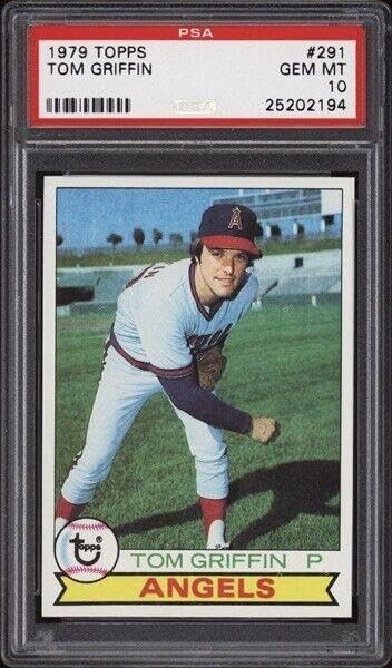 1979 Topps #291 Tom Griffin - Angels - PSA 10-25202194 - Pop 3 - Baseball Card - Slabbed Baseball Cards