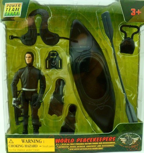 WORLD PEACEKEEPERS, POWER TEAM ELITE, SOLDIER WITH KAYAK by M&C TOY CENTRE