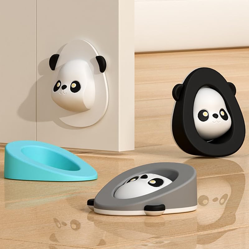 ARFUKA Door Stoppers 2-in-1 Door Stops Silicone Door Stoppers Wall Protector Cute Decorative Door Stops for Home and Office Pack of 4 image 5