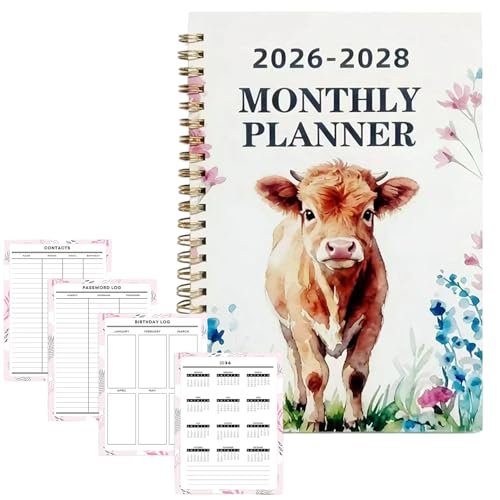 Agenda 2026 de años y cuaderno de notas para la organización del hogar y universidad