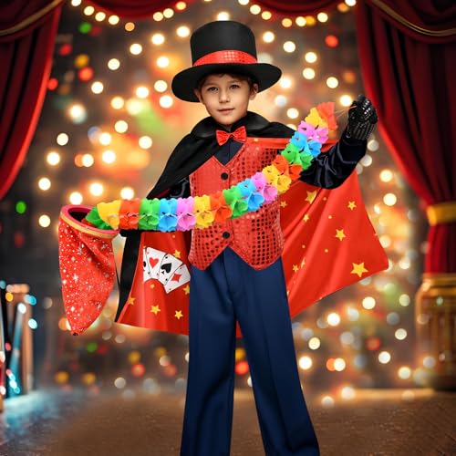 Disfraz de Mago para Niños con Kit de Magia miniatura 2