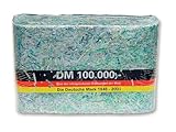 deutsche mark scheine wechseln  Geldbrikett \'Geld en Bloc 100.000 DM\' aus original geshredderten DM Banknoten aus Bundesbankbeständen