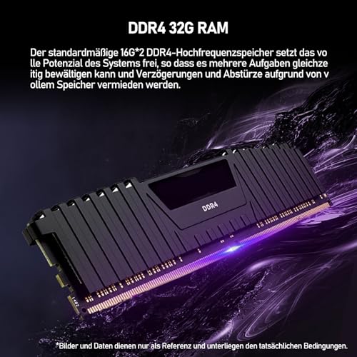 suevery Gaming PC Ryzen 7 5700X (8 Kerne 16 Threads, bis 4,6 GHz) Desktop Computer Tower RTX 4060 8GB | 32GB RAM | 1TB NVMe SSD | WLAN | Win 11 | Prebuilt Gamer PC (Weiß)