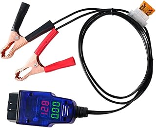 MRGHusus Emergency Supply Battery Clip ECU Memory Saver for OBD2 12V -Off Memory Saver ABS Replacement Helper