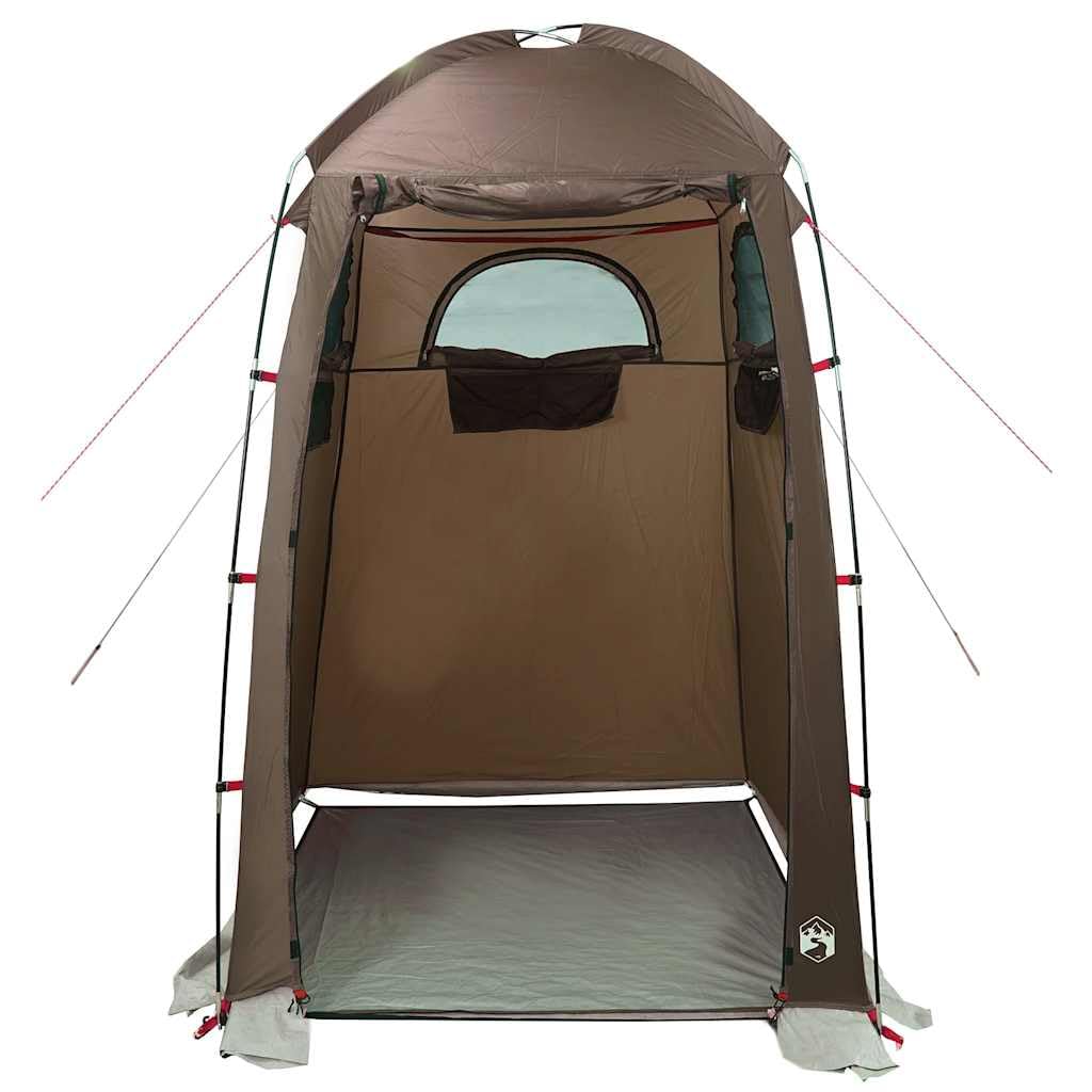 Braun Duschzelt wasserdicht aus 185T Polyester mit PU Beschichtung, x x, tragbar und leicht, für Camping, Strand, Trekking, Festival und Outdoor Einsatz