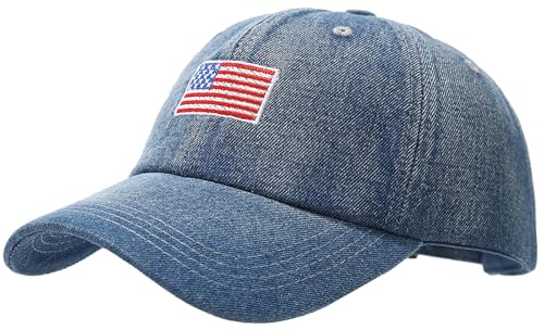 Image of XYIYI Vintage Washed Distressed Baseball Cap Adjustable Cotton Dad Hat for Women Men