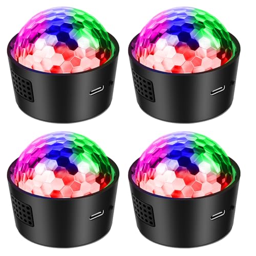Lampe disco activée par le son avec mini boules lumineuses de fête pour enfants