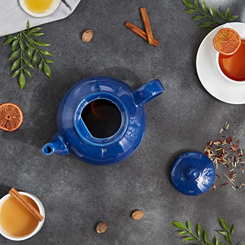 Rsvp International CHAI-LB Stoneware Teapot Collection, Microwave And Dishwasher Safe thumb #1