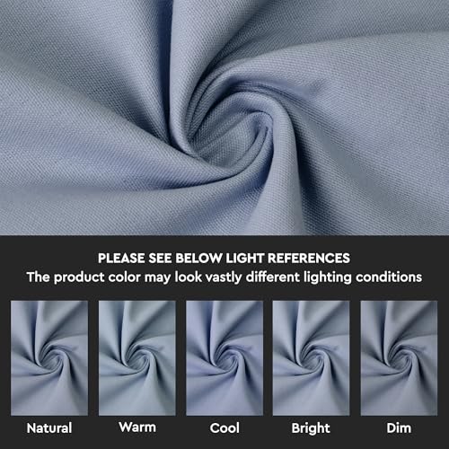 Image of Encasa XO Dining Cocktail Napkins 12 pcs (1 Dozen) Set of Large 23x23 cm (9 inchx9 inch) - B Grey - Absorbent Heavy Cotton Party Fabric Machine Washable for Home Restaurant Banquet & Hotel