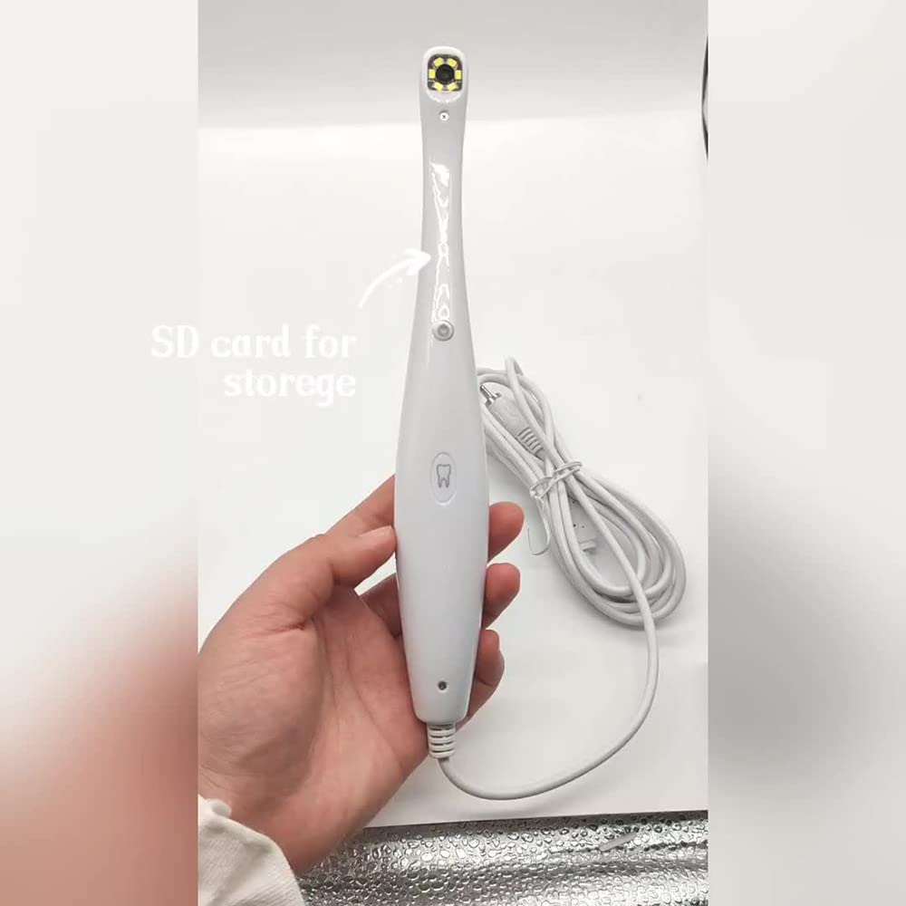 Cámara Oral Dental, Endoscopio Intraoral Inalámbrico Cámara Dental Integrada Lupa de Salida AV/TV/USB, con Función de Grabación de Video, Salida de Alta Definición (Tamaño:TV/AV)